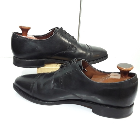 Allen Edmonds Clifton Black Captoe Oxford Shoes - Picture 2 of 7